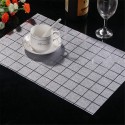 Set 12 Tovagliette americane plastica antimacchia impermeabile colazione 30x45cm