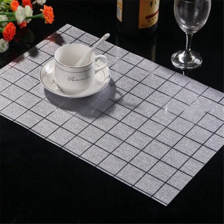 Set 12 Tovagliette americane plastica antimacchia impermeabile colazione 30x45cm