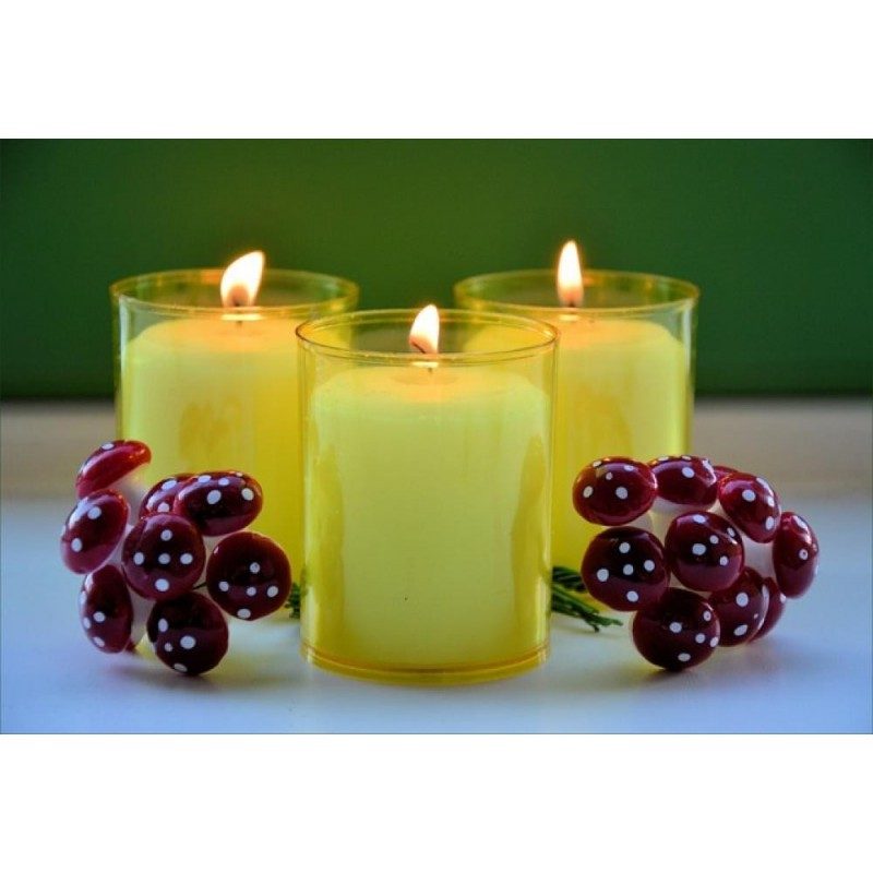 Lumar SET 12 CANDELE CITRONELLA ANTI ZANZARE PROFUMO AMBIENTE 12x7c...