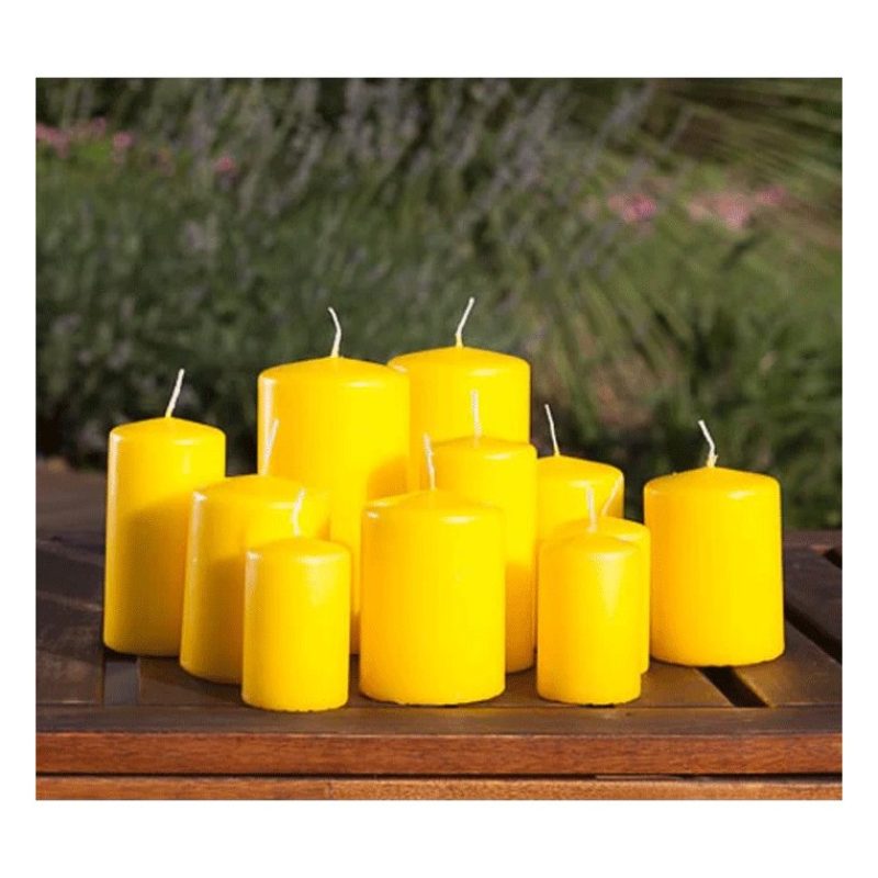 Lumar SET 12 CANDELE CITRONELLA ANTI ZANZARE PROFUMO AMBIENTE 12x7c...