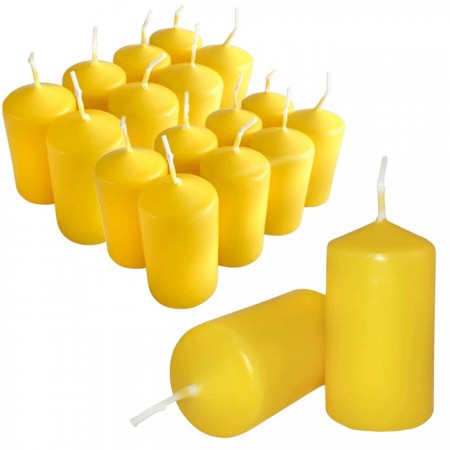 SET 20 CANDELE CITRONELLA  ANTI ZANZARE PROFUMO AMBIENTE  9x4.7cm CANDELA LUMINI