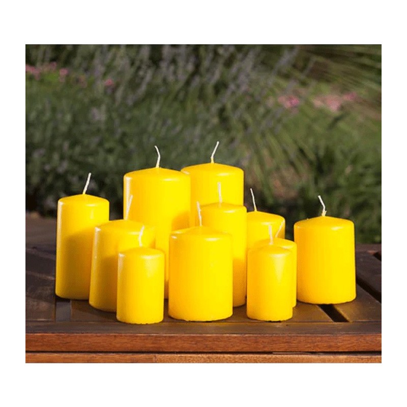 SET 20 CANDELE CITRONELLA ANTI ZANZARE PROFUMO AMBIENTE 9x4.7cm CAN...