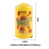 SET 20 CANDELE CITRONELLA ANTI ZANZARE PROFUMO AMBIENTE 9x4.7cm CAN...