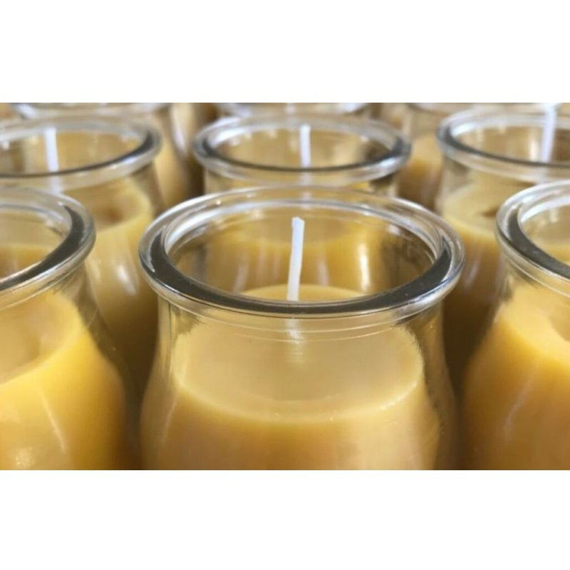Lumar SET 12 CANDELE CITRONELLA VASETTO VETRO ANTI ZANZARE PROFUMO ...