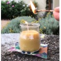 SET 12 CANDELE CITRONELLA VASETTO VETRO ANTI ZANZARE PROFUMO AMBIENTE 7X5,5 CM