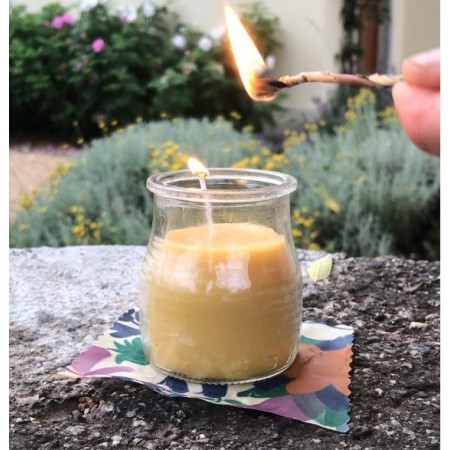 SET 12 CANDELE CITRONELLA VASETTO VETRO ANTI ZANZARE PROFUMO AMBIENTE 7X5,5 CM