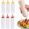 WeHome Set da 6 Dispenser Plastica Olio Maionese Ketchup Aceto Dosa...