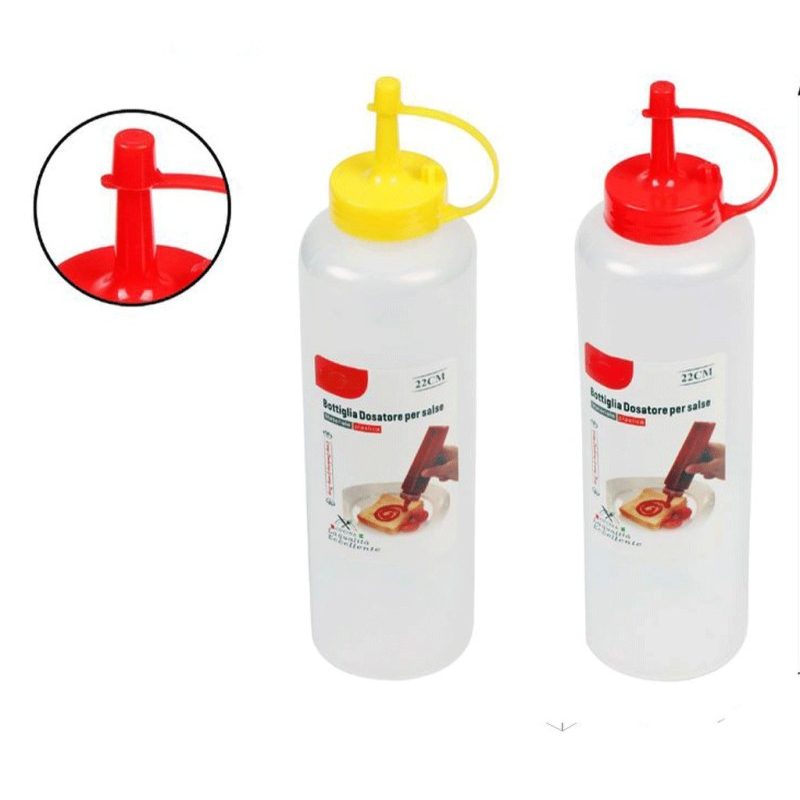 WeHome Set da 6 Dispenser Plastica Olio Maionese Ketchup Aceto Dosa...
