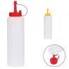 WeHome Set da 6 Dispenser Plastica Olio Maionese Ketchup Aceto Dosa...