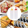 WeHome Set da 6 Dispenser Plastica Olio Maionese Ketchup Aceto Dosa...