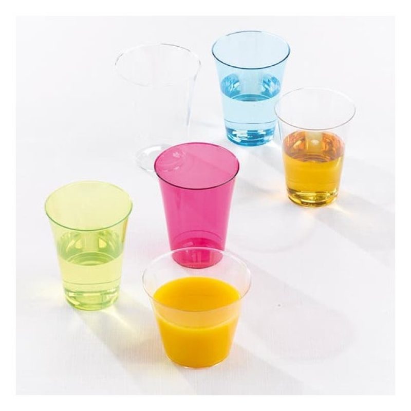 Plastic Forte Set 12 bicchieri plastica colorati bambini 200ml fest...