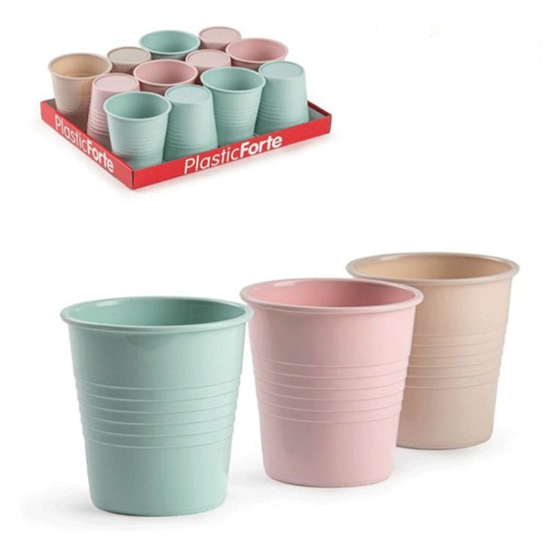 Plastic Forte Set 12 bicchieri plastica colorati bambini 120ml fest...