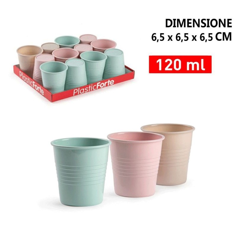 Piatti di plastica colorati rosa riutilizzabili piani 22cm