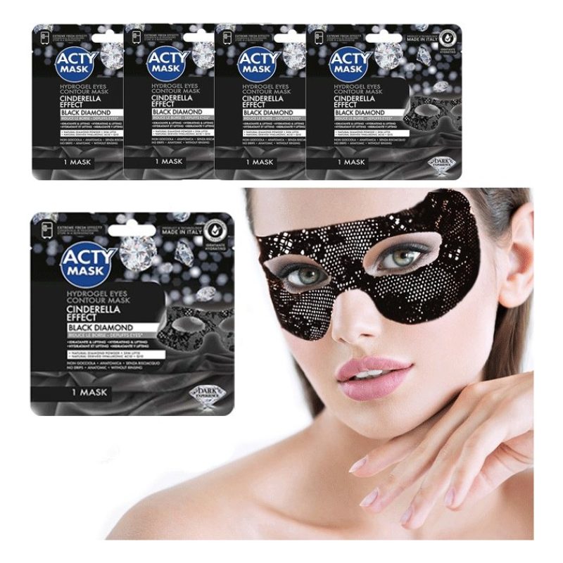 Acty Mask 5x MASCHERA VISO CONTORNO OCCHI BLACK DIAMOND LIFTING IDR...