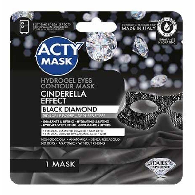 Acty Mask 5x MASCHERA VISO CONTORNO OCCHI BLACK DIAMOND LIFTING IDR...