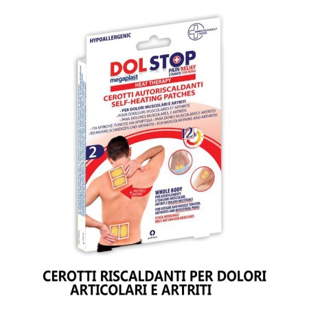 6 CEROTTI AUTO RISCALDANTI CALORE CORPO SCHIENA COLLO MUSCOLI DOLORE 10X13CM