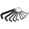 Chiavi a brugola varie dimensioni con anello portachiavi 10 pezzi 1,5- 10mm