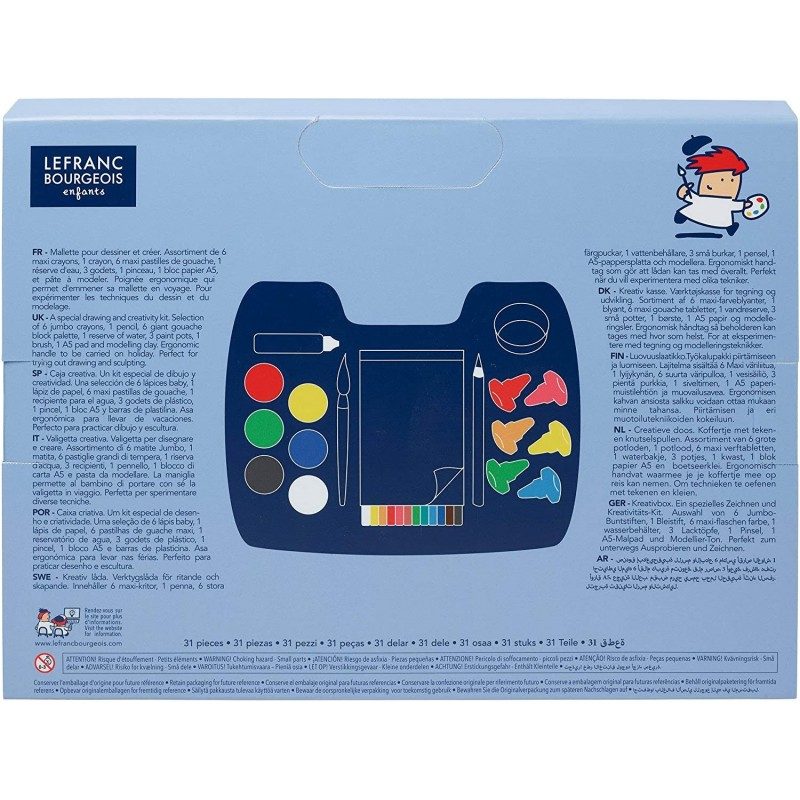 Lefranc Bourgeois Kit disegno Colori Acqua Disegno Pittura Arte bam...