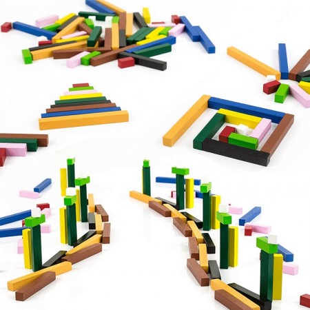 VALIGETTA REGOLI COLORATI PEZZI 200 GIOCO DIDATTICO PER CALCOLO E SCOMPOSIZIONE