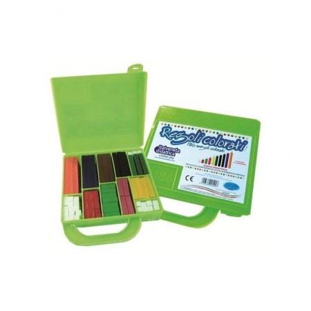 VALIGETTA REGOLI COLORATI PEZZI 200 GIOCO DIDATTICO PER CALCOLO E SCOMPOSIZIONE