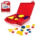 Valigetta con Blocchi Logici in Plastica Gioco Didattico 48 pezzi scuola bambini