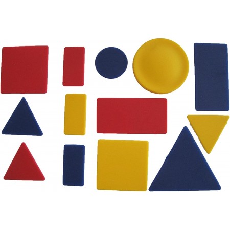 Valigetta con Blocchi Logici in Plastica Gioco Didattico 48 pezzi scuola bambini
