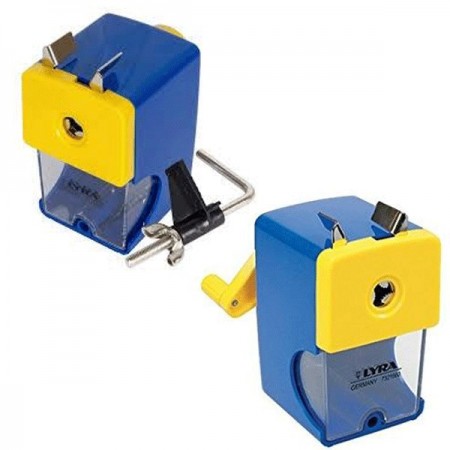 Temperino Temperamatite Da Tavolo A Manovella  ufficio cancelleria plastica lyra