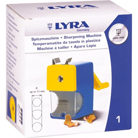 Temperino Temperamatite Da Tavolo A Manovella  ufficio cancelleria plastica lyra