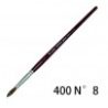 Giotto 12x Set Pennelli setola manico lungo pittura olio punta tond...
