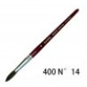 Giotto 12x Set Pennelli setola manico lungo pittura olio punta tond...