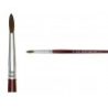 Giotto 12x Set Pennelli setola manico lungo pittura olio punta tond...