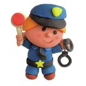 DIDO' Secchiello polizia pasta modellabile pongo FORMINE PERSONAGGI DA COSTRUIRE