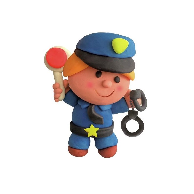 Didò DIDO' Secchiello polizia pasta modellabile pongo FORMINE PERSO...