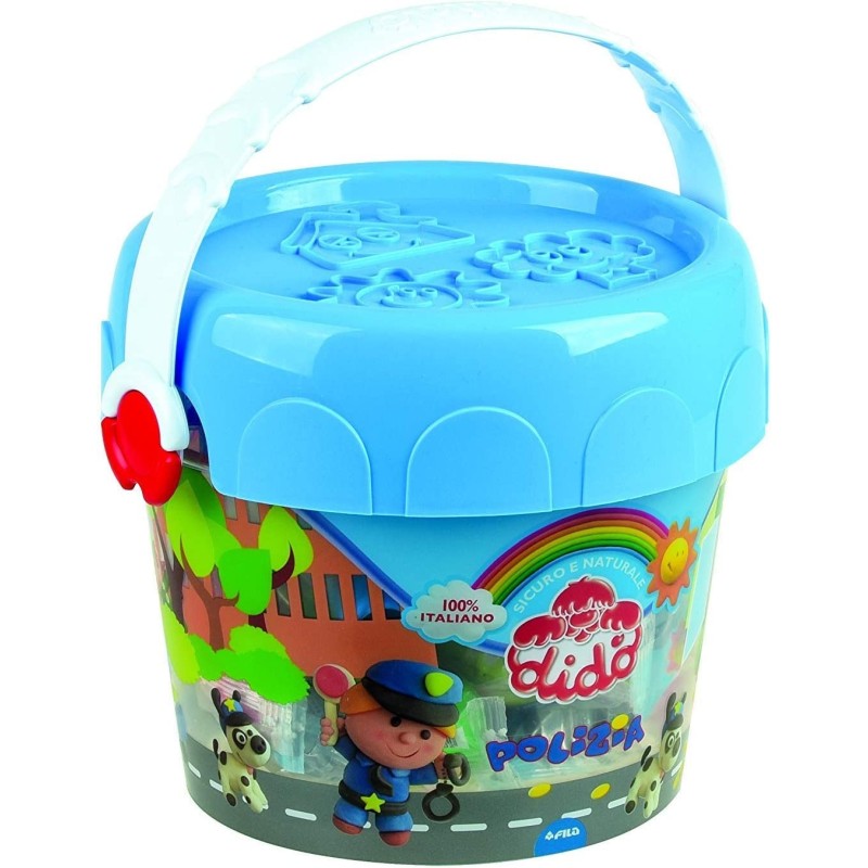 Didò DIDO' Secchiello polizia pasta modellabile pongo FORMINE PERSO...
