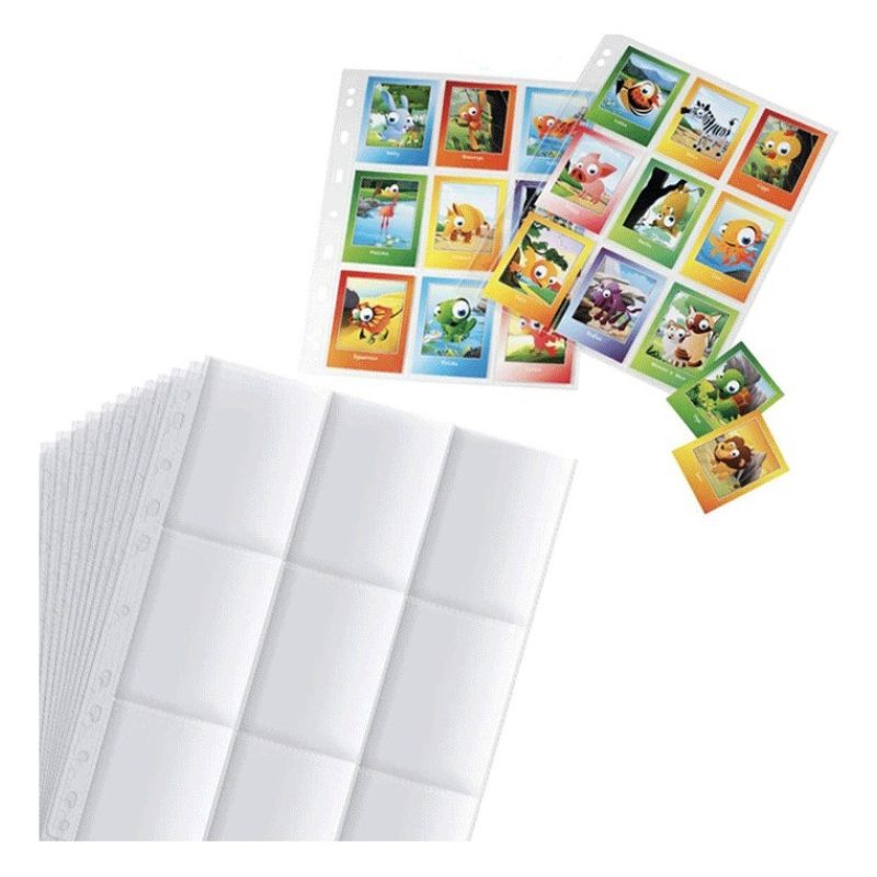 Sei Rota 662505 SET DA 20 BUSTE PORTA FIGURINE 6,5X9 SEI ROTA 9 TAS...