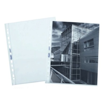 50 Buste a foratura universale A5 trasparenti raccoglitore ad anelli 15x21cm