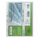 50 Buste a foratura universale A5 trasparenti raccoglitore ad anelli 15x21cm