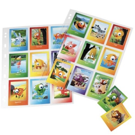 ALBUM DA 30 BUSTE PORTA FIGURINE COLLEZIONE 9 TASCHE ALBUM carte raccoglitore