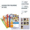ALBUM DA 30 BUSTE PORTA FIGURINE COLLEZIONE 9 TASCHE ALBUM carte raccoglitore