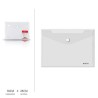 Harty Set da 12 Buste con bottone trasparente custodia porta docume...