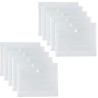 Harty Set da 12 Buste con bottone trasparente custodia porta docume...