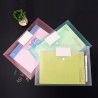 Harty Set da 12 Buste con bottone trasparente custodia porta docume...