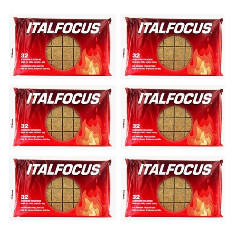 Generico 192x cubi Accendifuoco Ecologico Italfocus 6 CONFEZIONI DA...