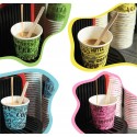 600 palette caffè in legno ecologiche monouso palettine imbustate singolarmente