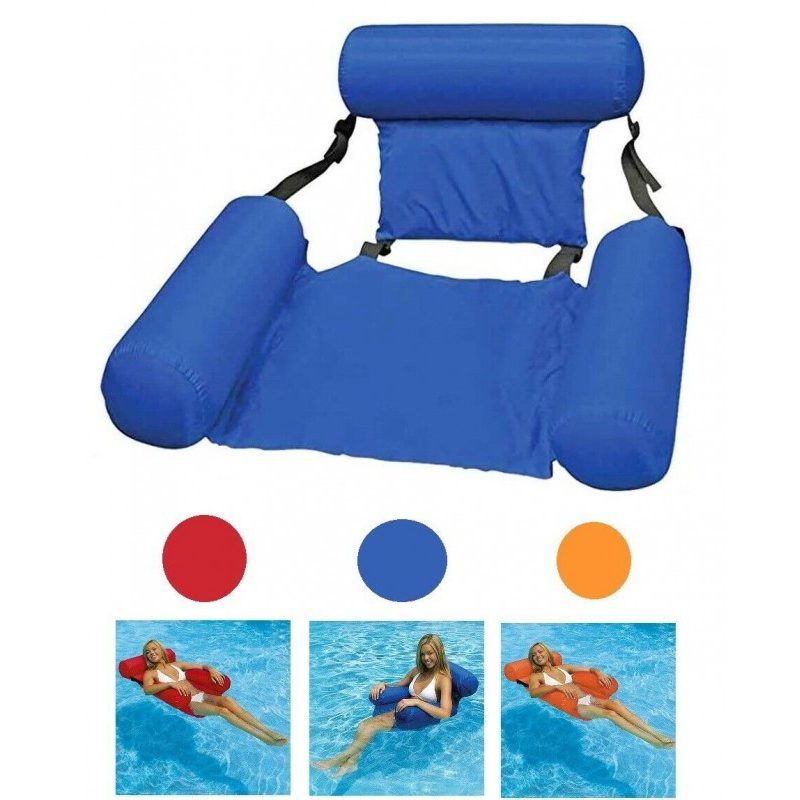 Hongu POLTRONA GONFIABILE GALLEGGIANTE PER MARE PISCINA LETTINO SED...
