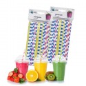 150x Cannucce di carta monouso 22cm x 6mm festa party compleanni cocktail bibite