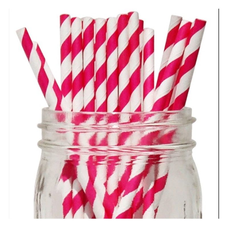 Cantini 150x Cannucce di carta monouso 22cm x 6mm festa party compl...