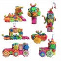 Puzzle toy gioco educativo centinaia combinazioni realizzabili costruzioni 81pc