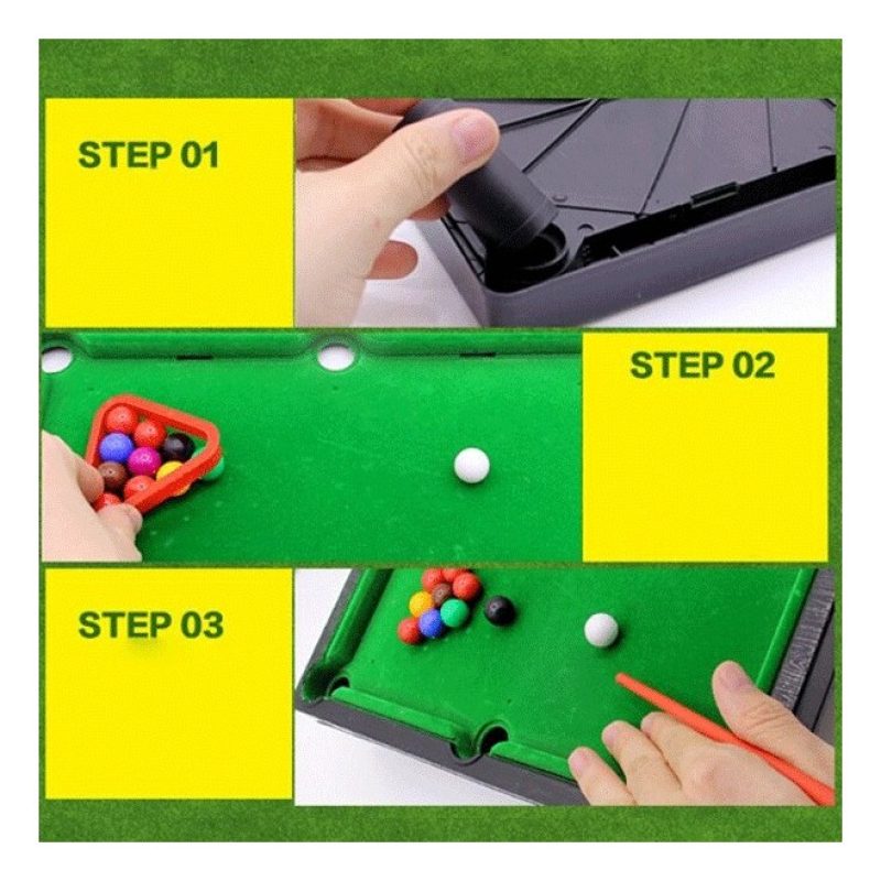 Hongu Mini biliardo giocattolo gioco da tavolo carambola bambini 11...