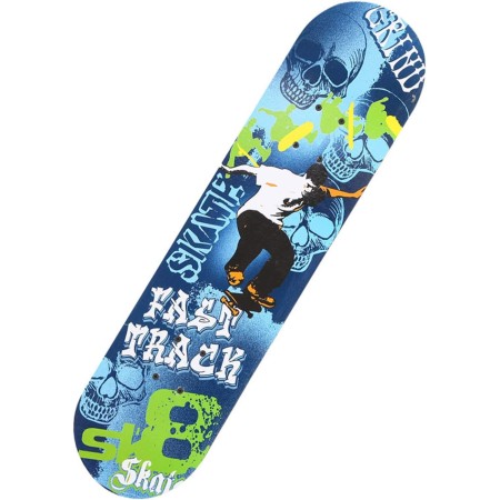 Skateboard rotelle bambini 45x13cm fantasia colorato skate legno ragazzi sport